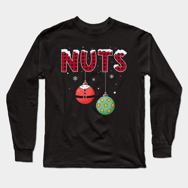 Chest Nuts Christmas Matching Couple Chestnuts Long Sleeve T-Shirt by fenektuserslda